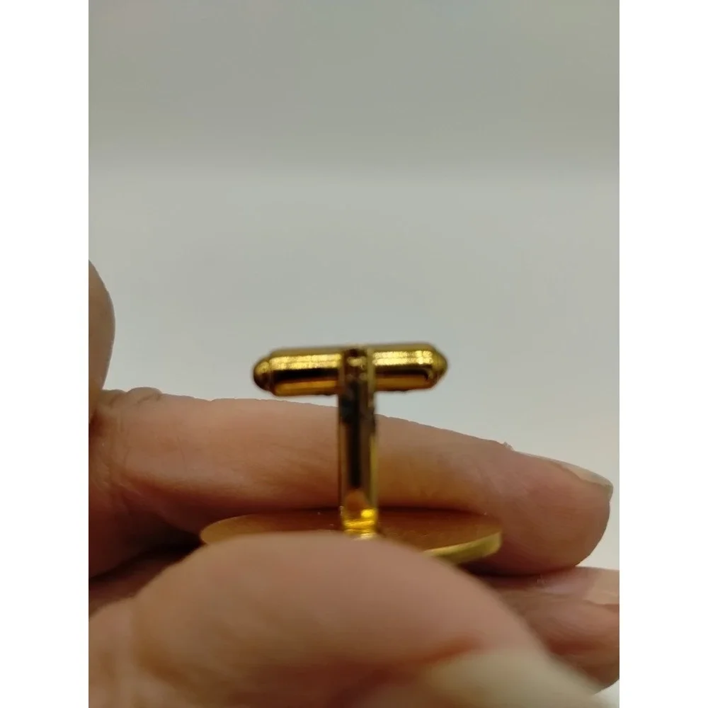 Avon Vintage Antique Car Station Wagon Cuff Links Gold Tone Original Box